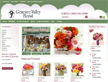 Tablet Screenshot of geneseevalleyflorist.com